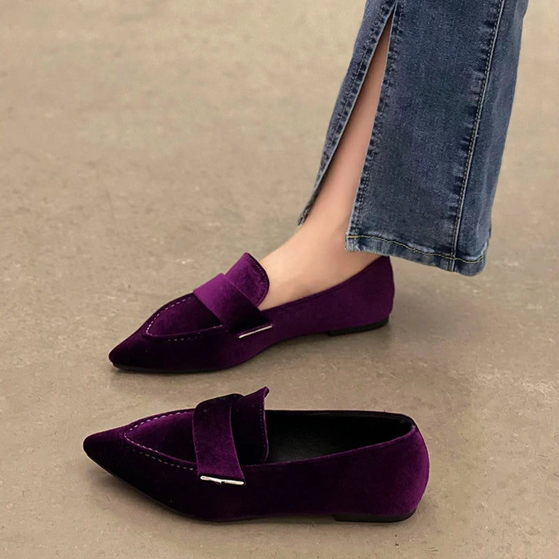 Pointed Toe Suede Casual