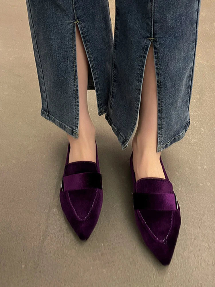 Pointed Toe Suede Casual