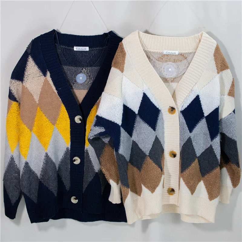 Argyle Affair: Cozy Classic Cardigan