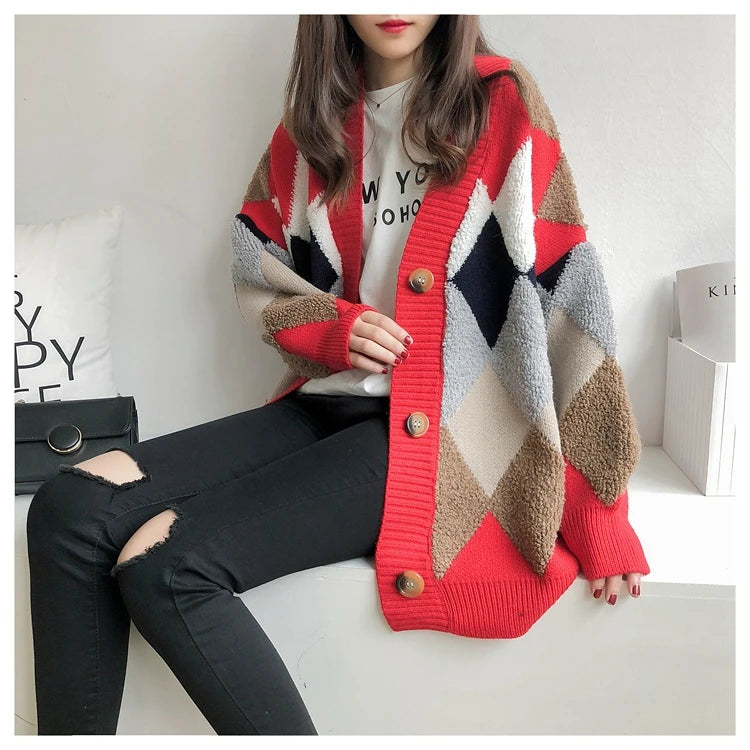 Argyle Affair: Cozy Classic Cardigan