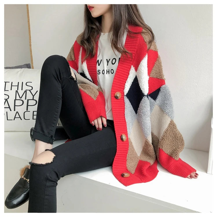 Argyle Affair: Cozy Classic Cardigan