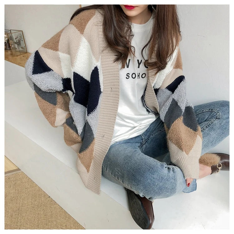 Argyle Affair: Cozy Classic Cardigan