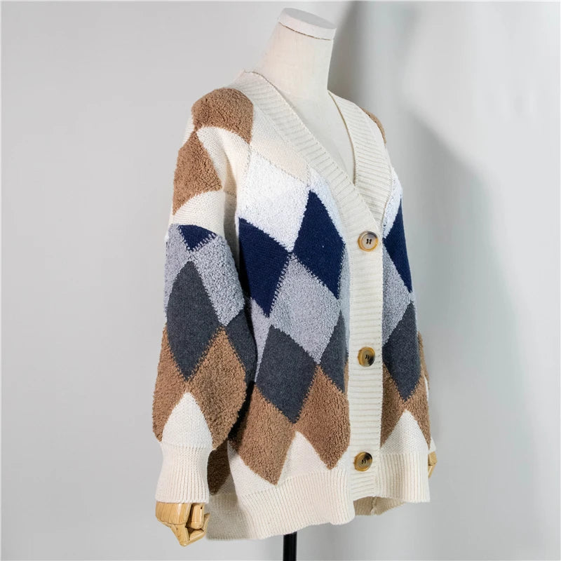 Argyle Affair: Cozy Classic Cardigan