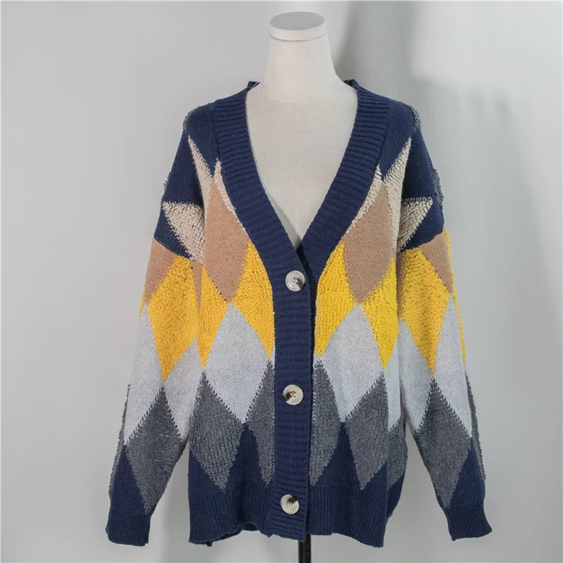 Argyle Affair: Cozy Classic Cardigan