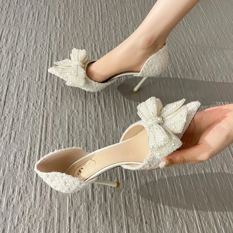 Luxury Pearl Crystal Shoes