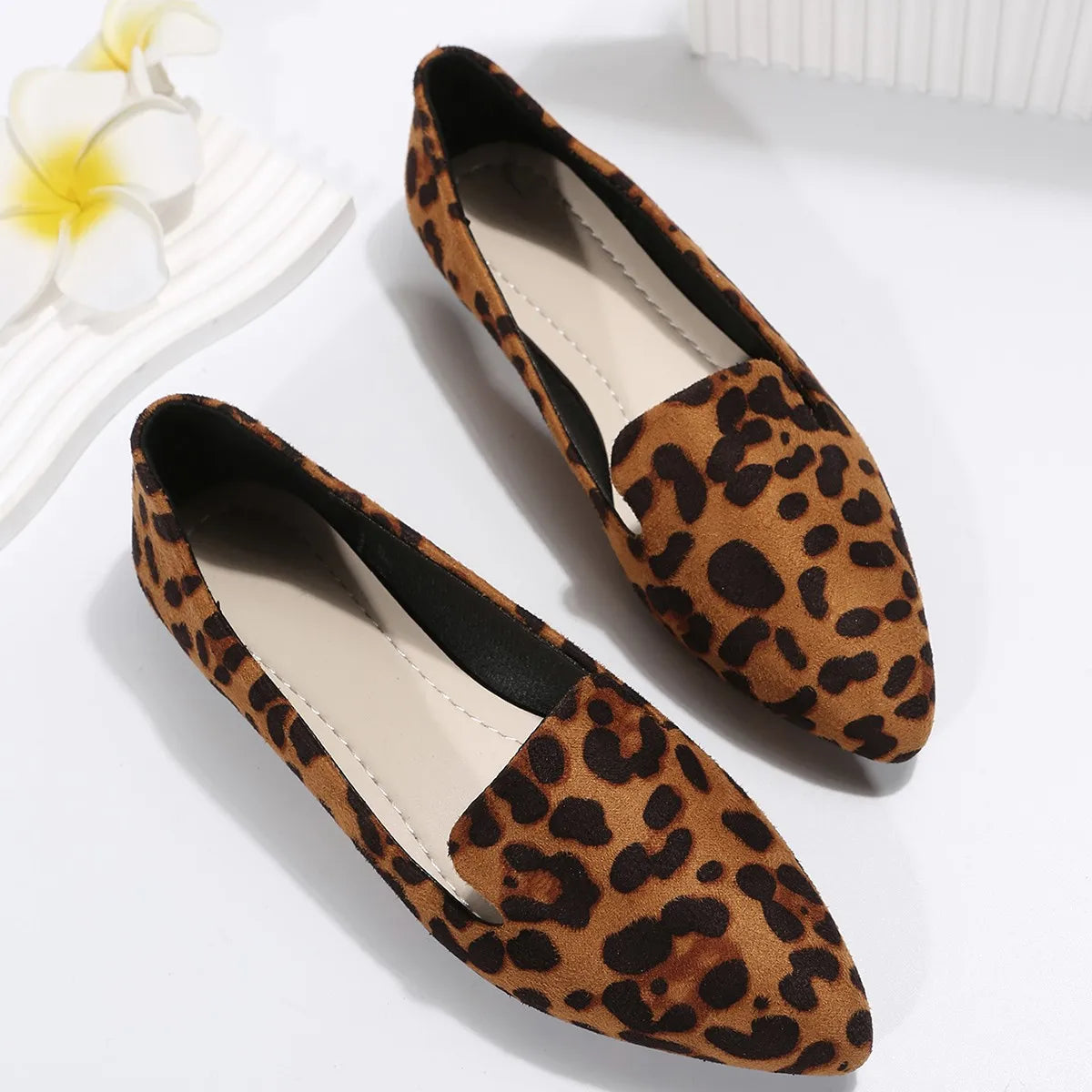 Loafers Flats Leopard Pointed