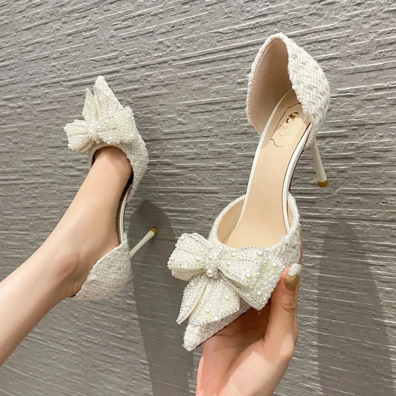 Luxury Pearl Crystal Shoes