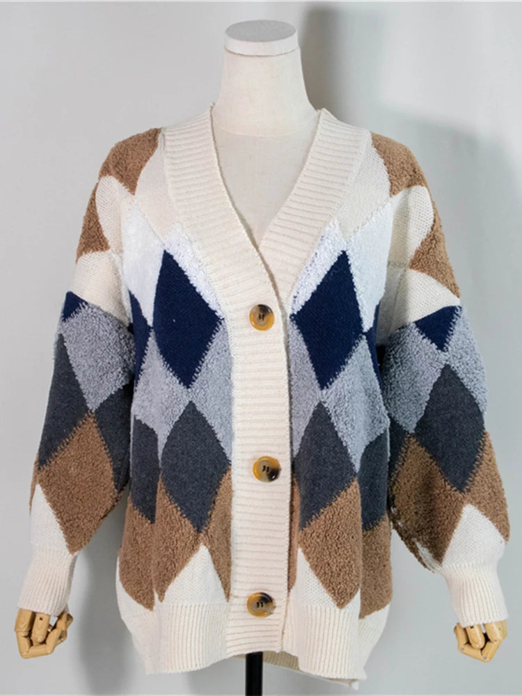 Argyle Affair: Cozy Classic Cardigan