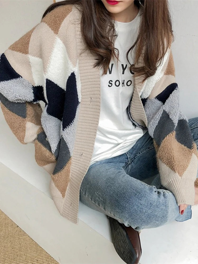 Argyle Affair: Cozy Classic Cardigan